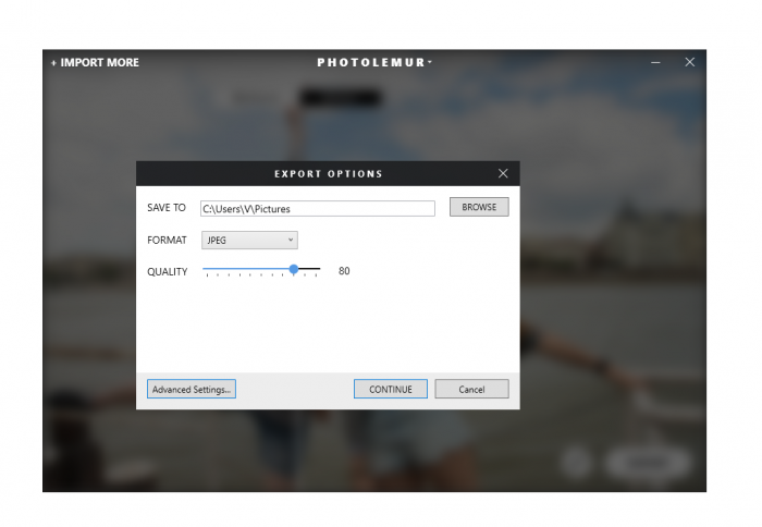 Exporting Photos in Photolemur on Windows | Skylum Blog(3)